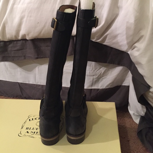 Lucky Brand Women Lucky Brand Leather LK-Angel Boots Sz 7.5
